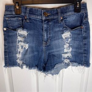 Express Distressed Jean Shorts